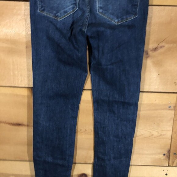 Judy Blue Skinny Fit Ankle Frayed Jeans Womens Size 3/26 Distressed Denim Blue - Picture 10 of 12